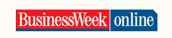 A red banner that says business week