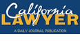 A blue and yellow logo for the california lawyer.