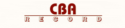 A red and white logo of cba co.