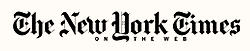 A black and white image of the new york times logo.